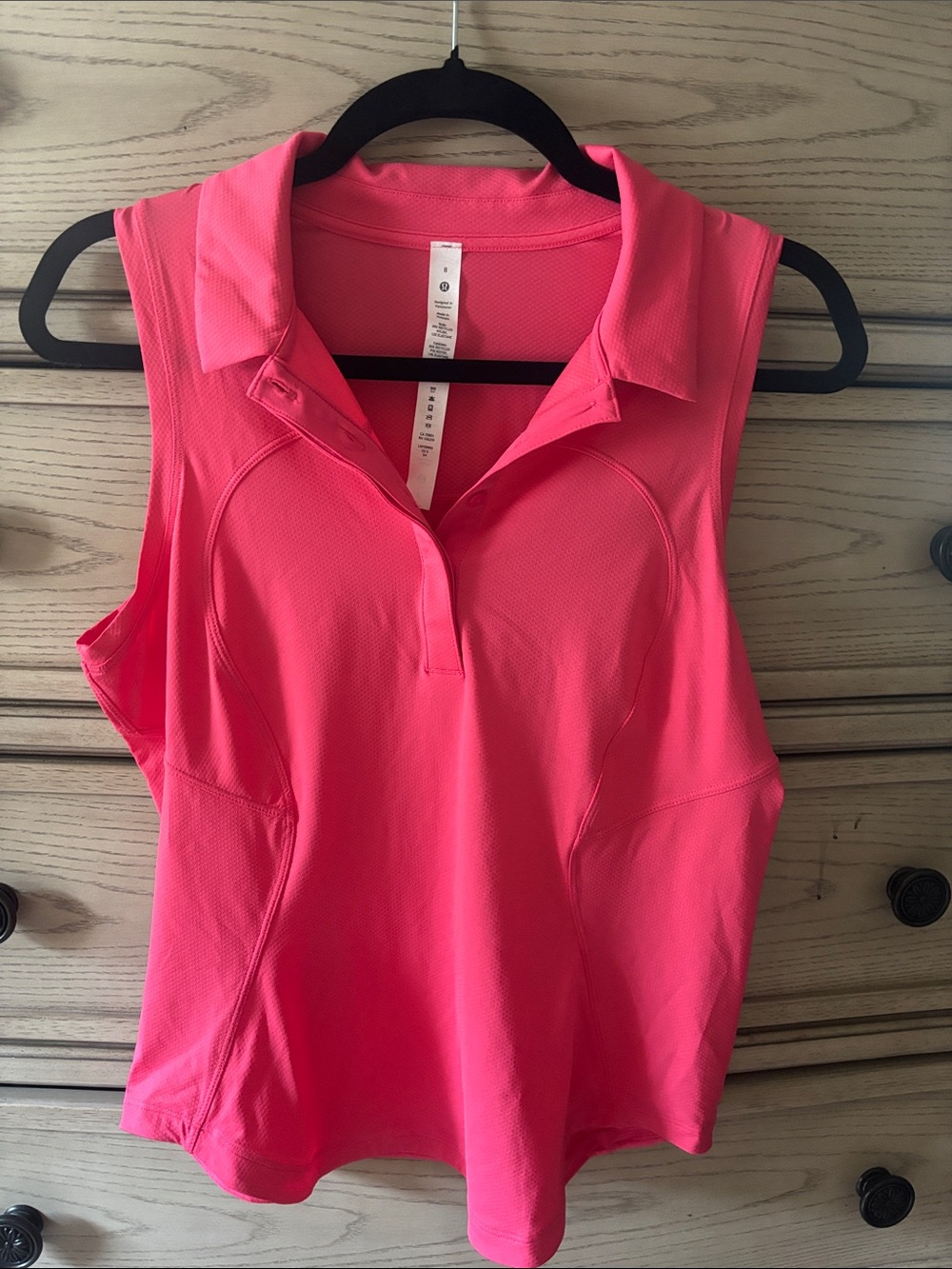 lululemon athletica Sleeveless Polo Tank Top - Hot Pink